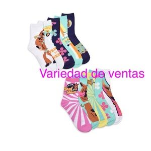 Warner Bros Scooby Doo Women's Graphic Crew Socks, 10-Pack, Shoe Sizes 4-10